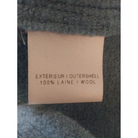 Talbots Petites Womens Blue Wool Blend Coat P With Italian Fabric Outside  Cold - Picture 7 of 8